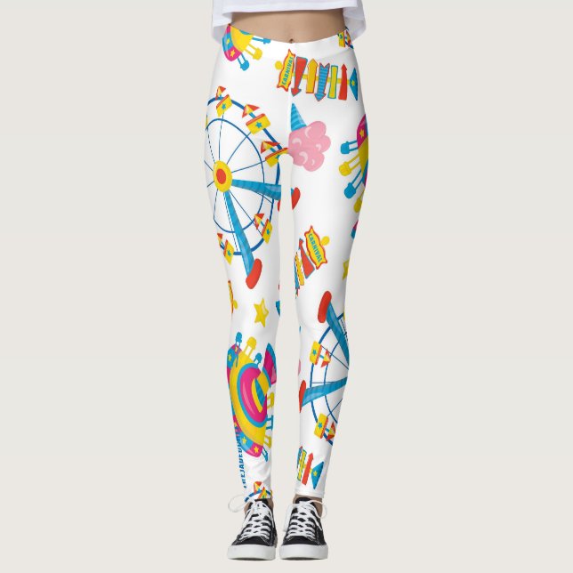Carnival Lights: Ferris Wheel Print Leggings (Anverso)