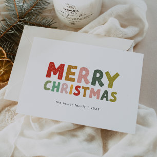 CAROL Colorful Cute Family Diversión Feliz Navidad