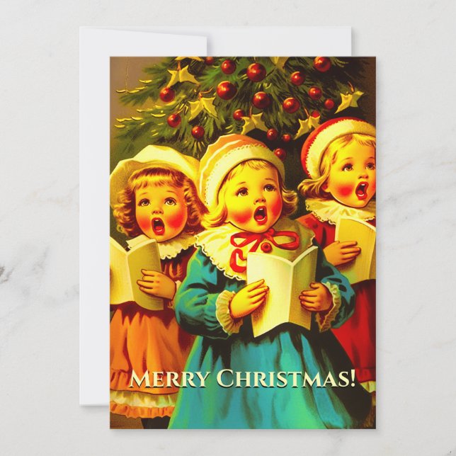 Caroleros de época cantan himnos Navidades (Anverso)