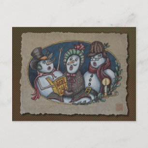 Carolers del navidad de los muñecos de nieve