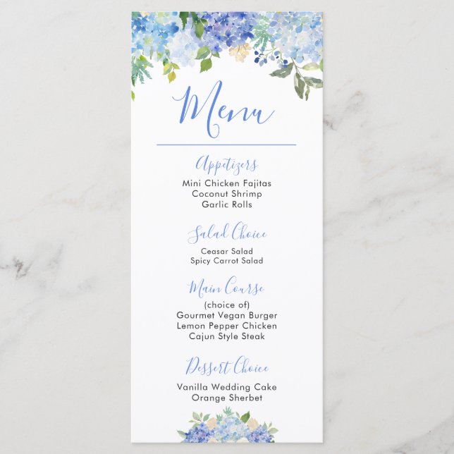 Carolina Bloom Bouquet| Menú Floral (Anverso)