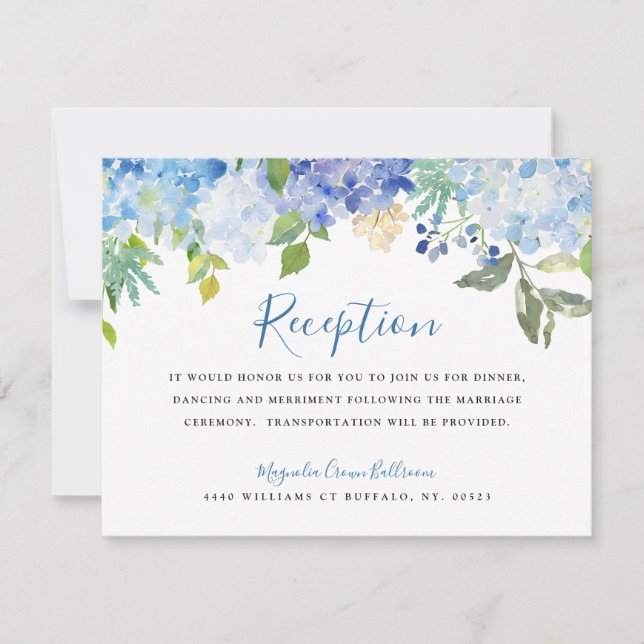 Carolina Bloom | Invitación a la recepción (Anverso)