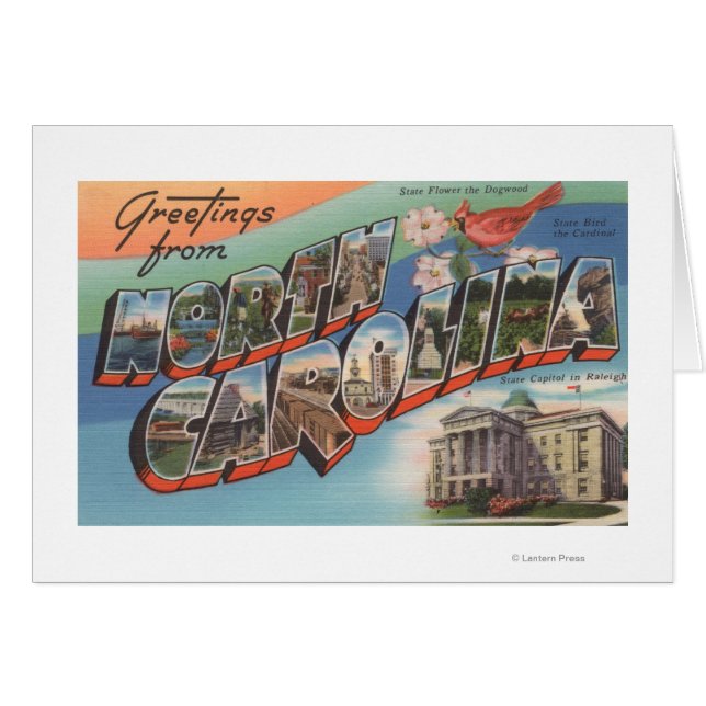 Carolina del Norte (Flor/Pájaro Estatal) (Anverso (Horizontal))