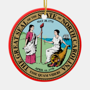 Carolina del Norte * ornamento del navidad