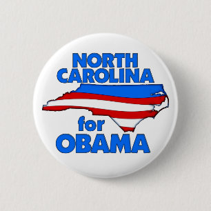 Carolina del Norte para el botón de Obama