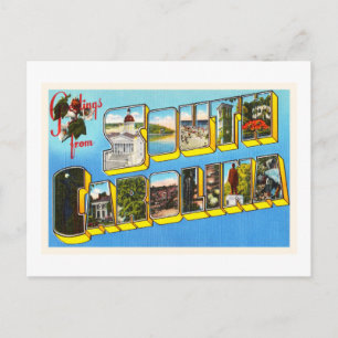 Carolina del Sur Estado #2 Vieja Postales Vintage 