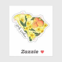 Carolina del Sur Ilustró Pegatina de Estado