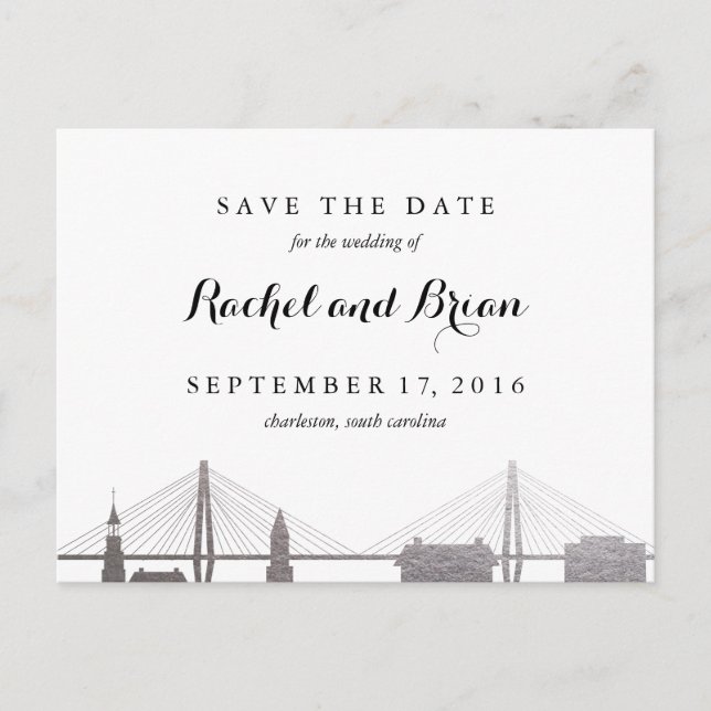 Carolina del Sur - Postales de plata de Charleston (Anverso)