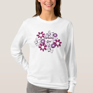 Carolina Girl~Purple florece la camiseta
