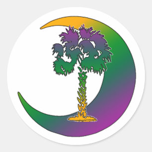Carolina Palmetto y Pegatinas del arco iris crecie