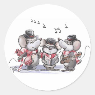 Caroling con Mic, Mac & Moe Pegatina