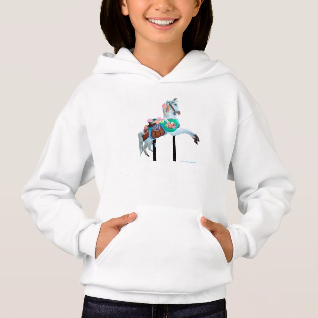 "CAROUSEL WHITE HOODIE" (Anverso)