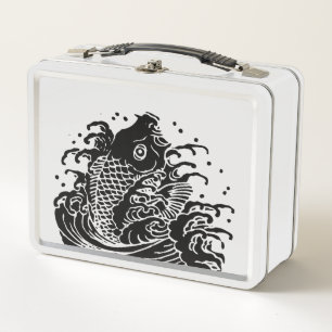 Carpa y agua Cajas de almuerzo