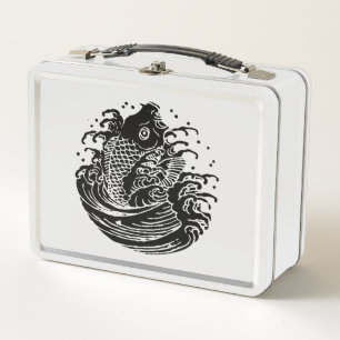 Carpa y agua Cajas de almuerzo