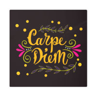 Carpe Diem Arte Metalizado en pared