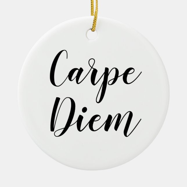 Carpe Diem | Ornamento Inspirador de presupuesto S (Frente)