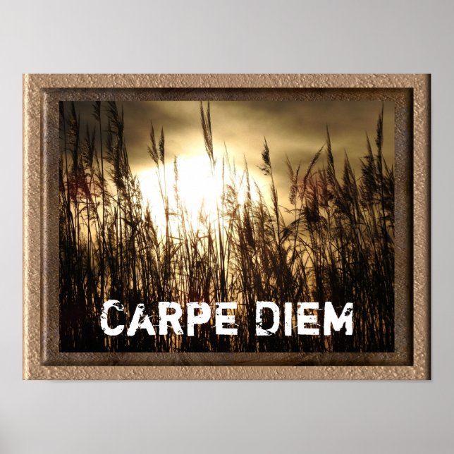 Carpe Diem - poster de arte impreso (Frente)