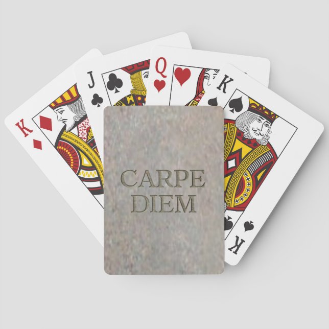 Carpe Diem Stone cartas de juego (Reverso)
