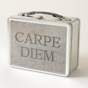 Carpe Diem Stone inoxidable lunbox