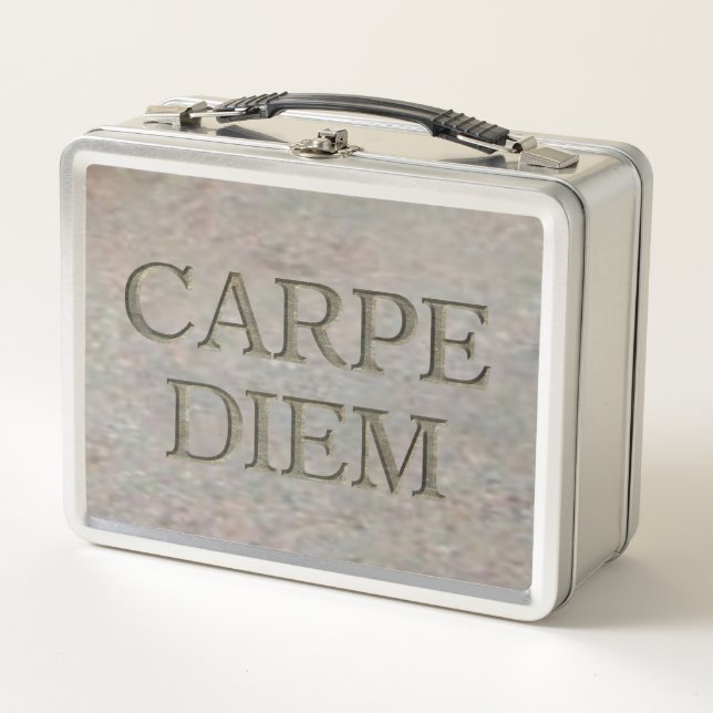 Carpe Diem Stone inoxidable lunbox (Anverso)