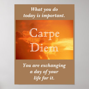 Carpe Diem - Toma el día - impresión de arte