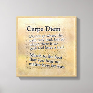 Carpe Diem y más — Imprimir arte de lienzo