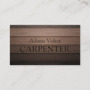 Carpenter Carpentry Woodwork Service Tarjeta de pr