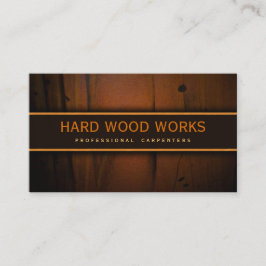 Carpenter Tarjetas de presentación de madera de ma