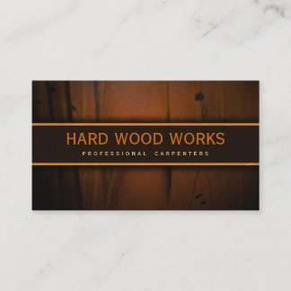 Carpenter Tarjetas de presentación de madera de ma