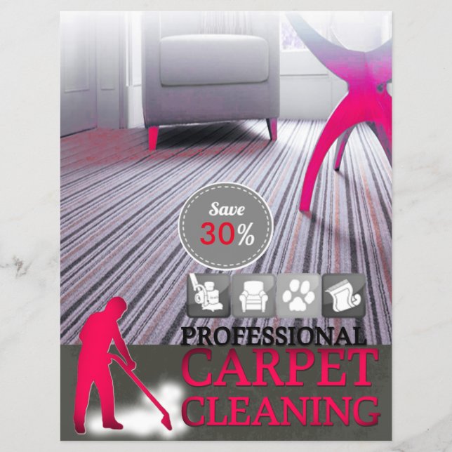 Carpet Cleaning Service Discount Offer Flyer (Frente)