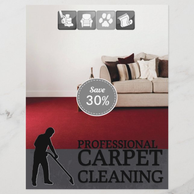 Carpet Cleaning Service Discount Offer Flyer (Frente)