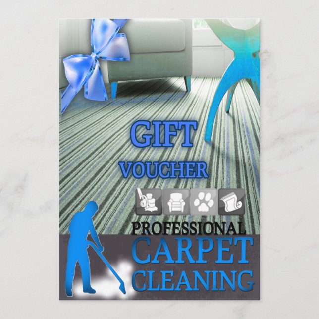 Carpet Cleaning Service Gift Voucher (Anverso)