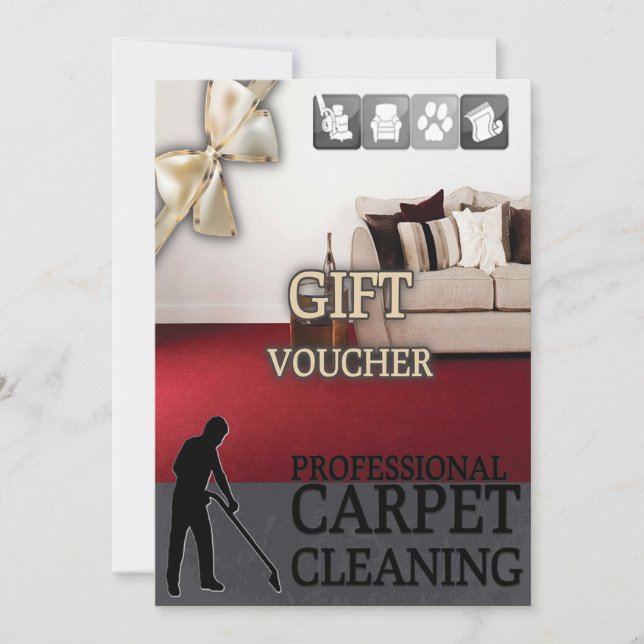 Carpet Cleaning Service Gift Voucher (Anverso)