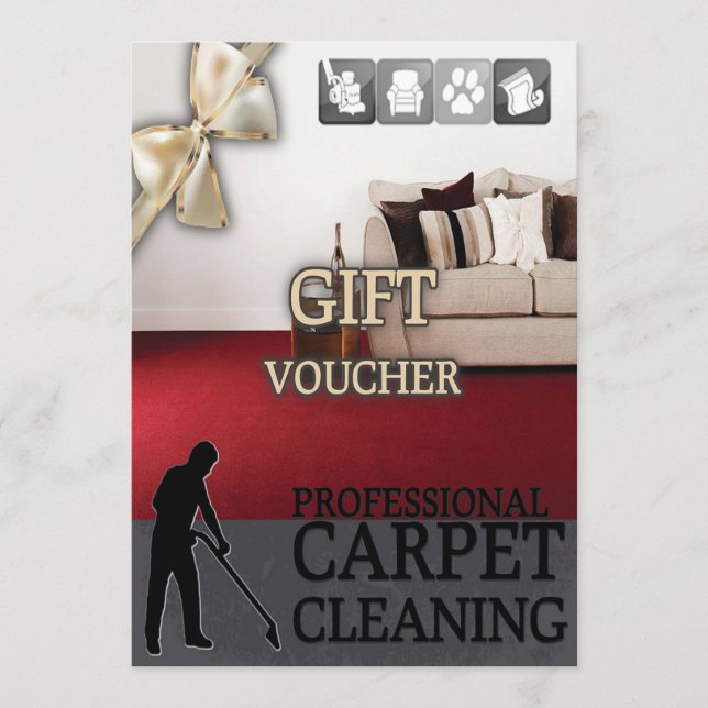 Carpet Cleaning Service Gift Voucher (Anverso)