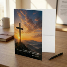 Cruz de la Escritura del Amanecer Cristiano