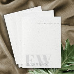 Carpeta Con Bolsillos Elegante Monograma Rústico Terrazzo Gris Nombre<br><div class="desc">Si necesitas más personalización,  por favor,  no dudes en enviarme un mensaje a yellowfebstudio@gmail.com.</div>