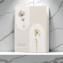 Flores salvajes Boho moderno simple en el Beige Ne