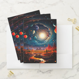 Carpeta Con Bolsillos Mundo artístico
