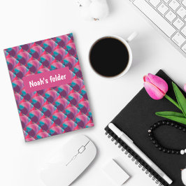 Carpeta Con Bolsillos Resumen del patrón de lavanda rosado Pocket Folder