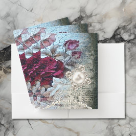 Carpeta Con Bolsillos Rosa de Victoria Ephemera