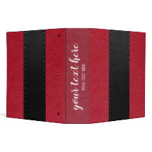 Carpeta de 3 anillas con textura de cuero
