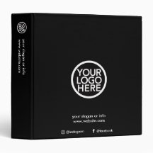 Carpeta de 3 anillos con logotipo empresarial prom