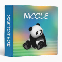 Carpeta de anillo del Bon 3 del Bon de la panda