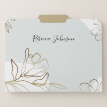 Carpeta de archivo personalizada inspirada en la n