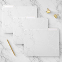Carpeta de archivos fijada - plata de mármol
