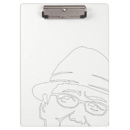 CARPETA DE PINZA 顔 黒ライン クリップボード