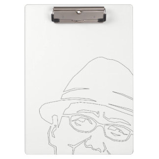 CARPETA DE PINZA 顔　黒ライン　クリップボード