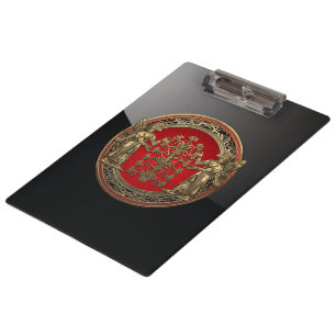 Carpeta De Pinza [110] Dos Ninurtas de oro con árbol de la vida