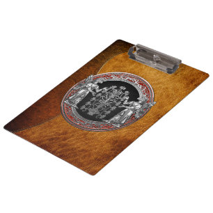 Carpeta De Pinza [110] Dos Ninurtas plateadas con árbol de la vida
