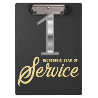 Carpeta De Pinza 1 año de servicio 1er aniversario de empleado